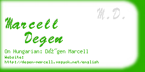 marcell degen business card